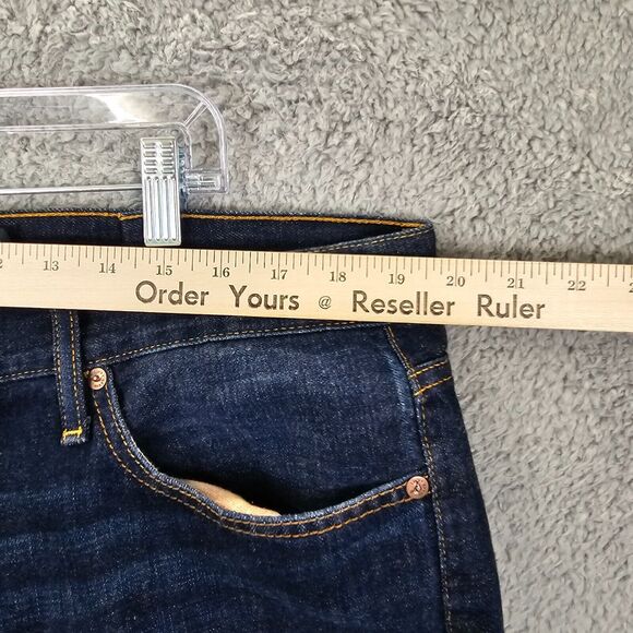 Lucky Brand Jeans Men's Blue 221 Straight Dark Wash Denim Size 40x 27 *ALTERED - Picture 10 of 14